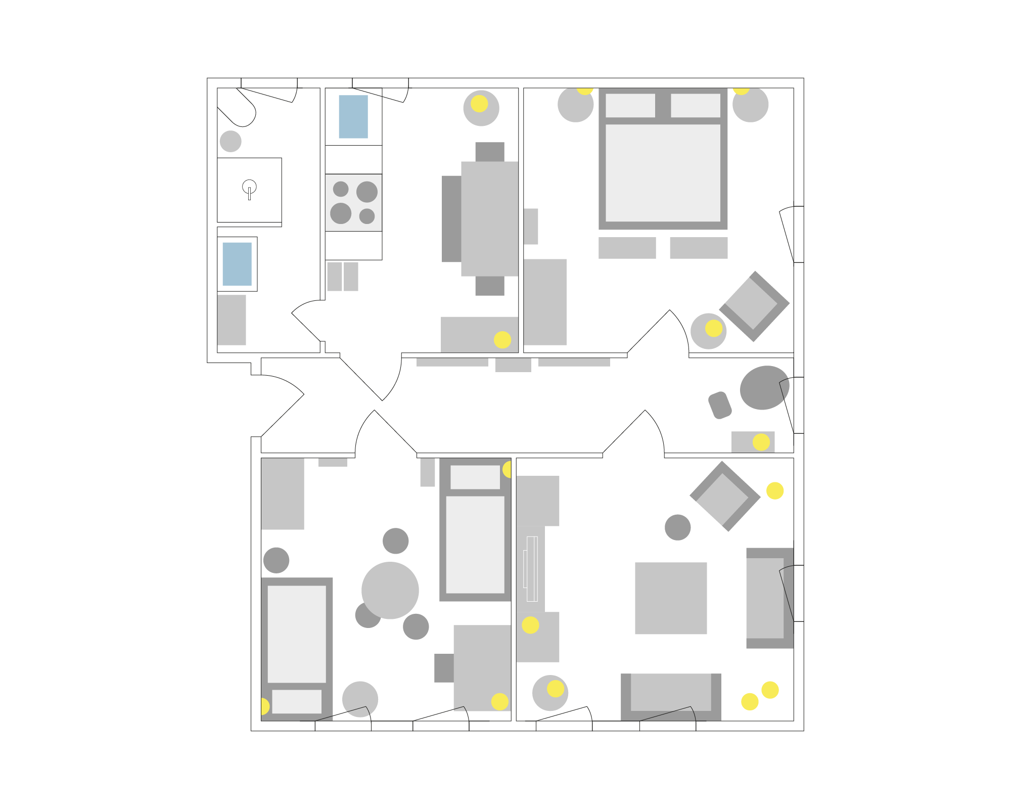 Grundriss der Wohnung